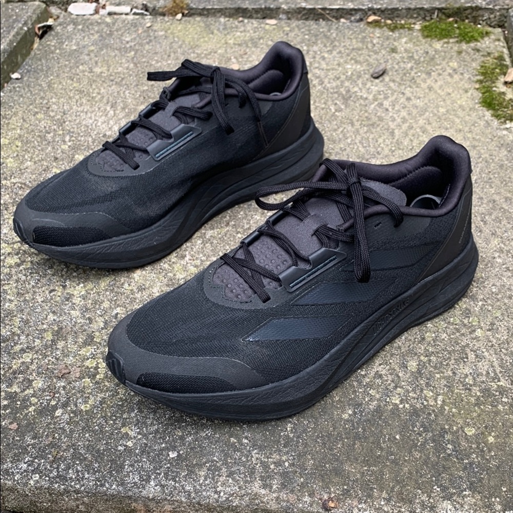Adidas Black Lightweight Running Shoes with Chunky Midsole US Men’s 10.5